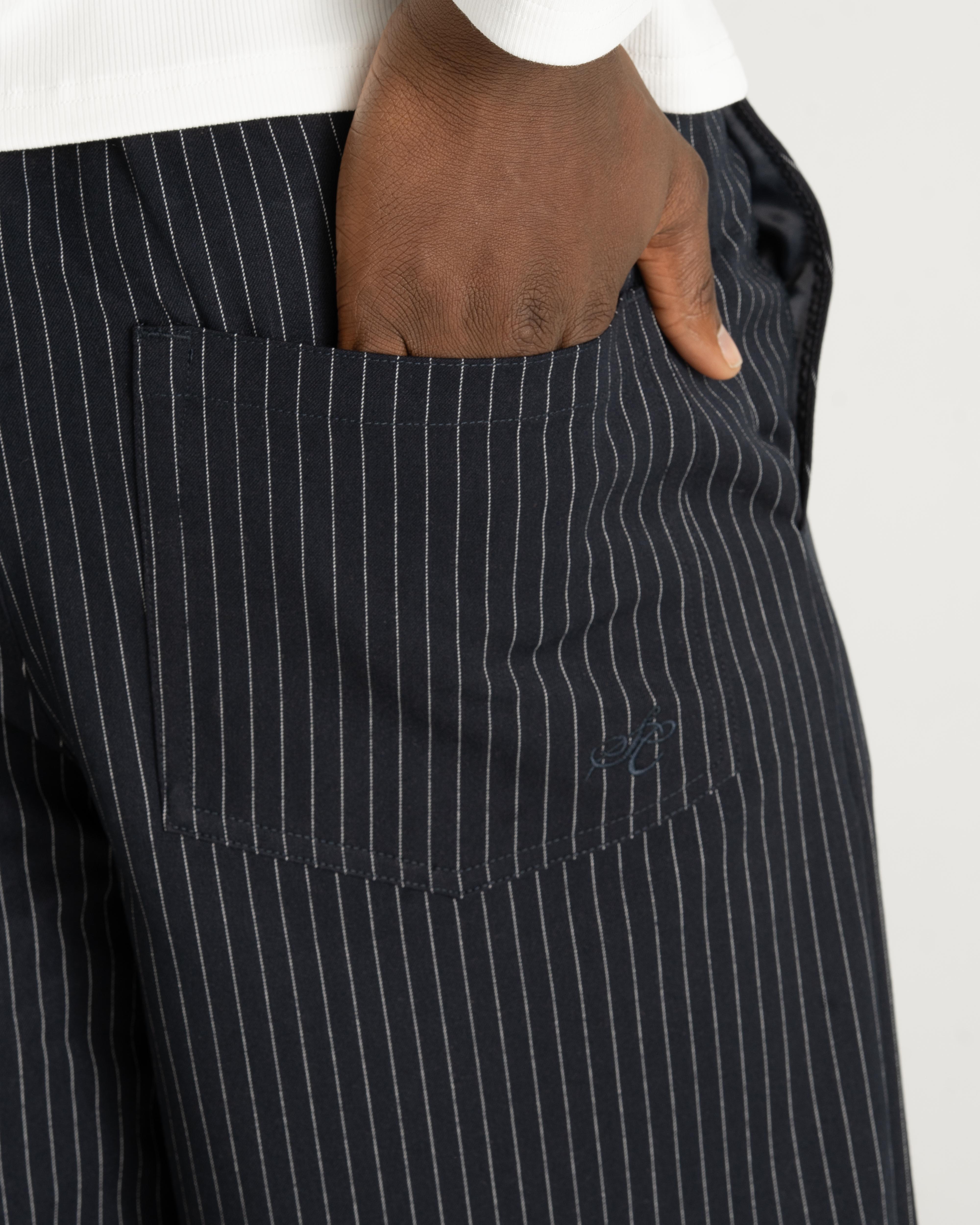 Bermuda Shorts Navy Pinstriped